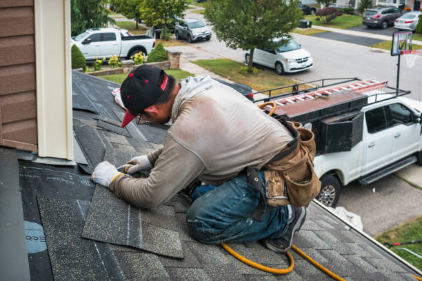 Professional Roof Replacement technician working in Columbus, PA